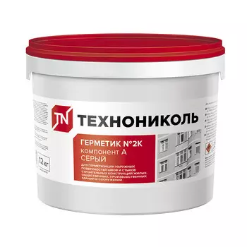 Герметик полиуретановый Технониколь №2К серый 12 кг