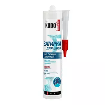 Герметик силиконовый затирка Kudo Home белый RAL 9016 280 мл