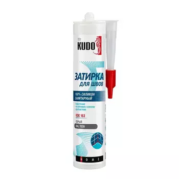 Герметик силиконовый затирка Kudo Home серый RAL 7039 280 мл