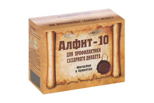 Алфит-10 Диабетический, 2 г, 60 шт, брикеты