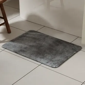 Коврик для ванной Lemer Como 50x80 см цвет серый