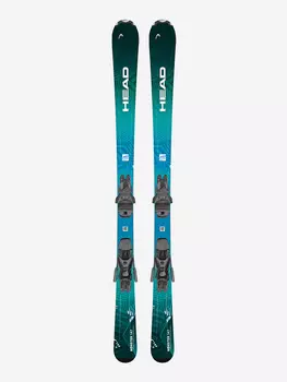 Горные лыжи с креплениями Head Monster Easy JRS + JRS 7.5 GW 24/25, Зеленый