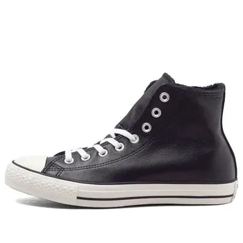Кроссовки chuck taylor all star 'black leather fur' Converse, черный