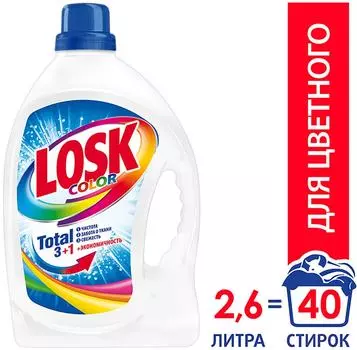 Гель для стирки Лоск Color для цветного белья 2.6л 40 стирок