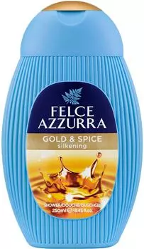 Гель для душа Felce Azzurra Пикантные специи и ценные породы дерева с ванилью 250мл