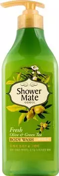 Гель для душа Shower Mate Оливки и зеленый чай 550г