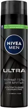 Гель для бритья NIVEA MEN Ultra Черный с активным углем 200мл