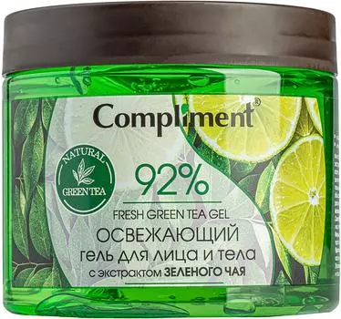 Гель для лица и тела Compliment Освежающий с экстрактом зеленого чая 400мл