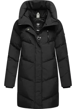Полупальто Ragwear "Авелин", стеганое женское зимнее пальто, черный