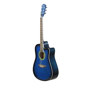 41-дюймовый гриф для акустической гитары с вырезом Guitarra, музыкальный инструмент из липы премиум-класса No accessories красный