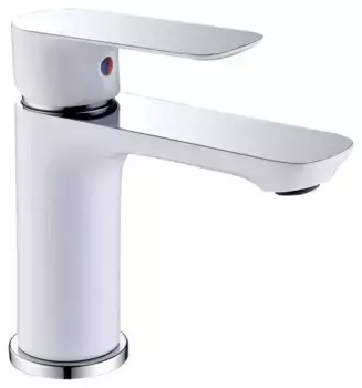 Смеситель для раковины «Abber» Weiss Insel AF8010W белый/хром