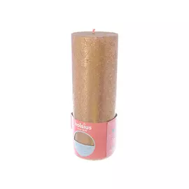 BOLSIUS Свеча рустик Shimmer золотая 770