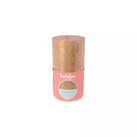 BOLSIUS Свеча рустик Shimmer золотая 427