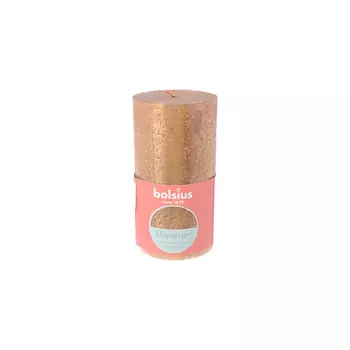 BOLSIUS Свеча рустик Shimmer золотая 427