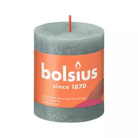 BOLSIUS Свеча рустик Shine эвкалиптовый зеленый 260