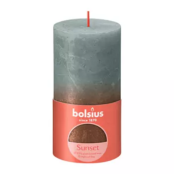 BOLSIUS Свеча рустик Sunset эвкалипт+медь 415