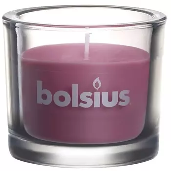 BOLSIUS Свеча в стекле Classic 80 розовая 764