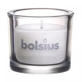 BOLSIUS Свеча в стекле Classic белая 764.0