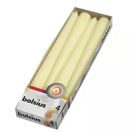 BOLSIUS Свечи конусные Bolsius Classic кремовые