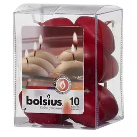BOLSIUS Свечи плавающие Classic темно-красные