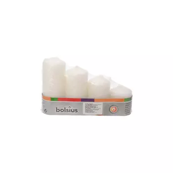 BOLSIUS Свечи столбик Bolsius Classic белые