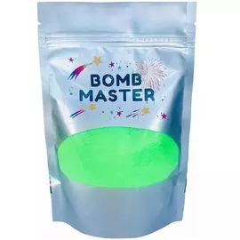 BOMB MASTER Мерцающая соль для ванны с хайлайтером, зеленая 1.0