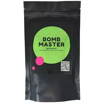 BOMB MASTER Шиммер - мерцающая соль для ванн, зеленый 1.0
