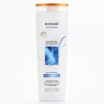 BONAMI Бальзам для сухих волос с маслом кокоса и жожоба, блеск и питание 400.0