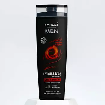 BONAMI Гель для душа мужской "for men", заряд энергии 400.0