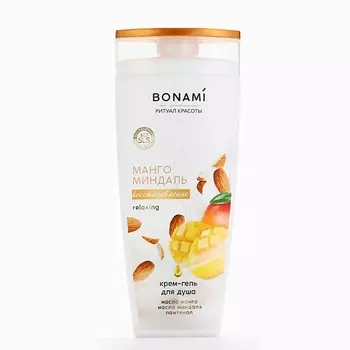 BONAMI Гель для душа с пантенолом, восстановление, аромат манго и миндаля 250.0