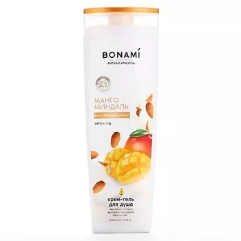 BONAMI Гель для душа с пантенолом, восстановление, аромат манго и миндаля 400.0