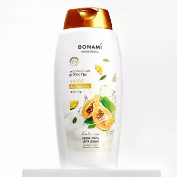 BONAMI Гель для душа, заряд бодрости, экзотические фрукты 750.0