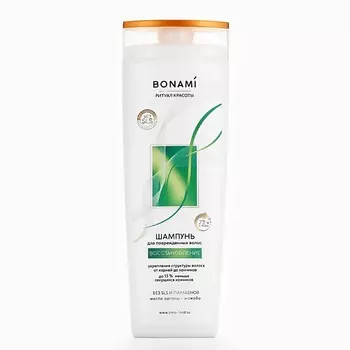 BONAMI Шампунь для повреждённых волос с маслом арганы и жожоба, восстановление 400.0