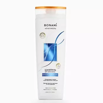 BONAMI Шампунь для сухих волос с маслом кокоса и жожоба, блеск и питание 400.0