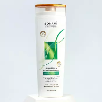 BONAMI Шампунь для волос с маслом арганы и жожоба, восстановление 400.0