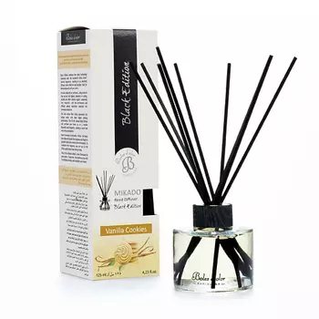 BOLES D'OLOR Диффузор с палочками Ванильный кекс Vanilla Cookies (Black Edition) 125.0