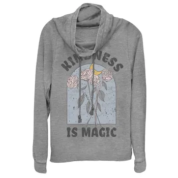 Пуловер с цветочным принтом и воротником-хомутом для юниоров "Kindness Is Magic"