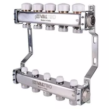 Коллекторная группа Valtecа VTc.582.EMNX.0604 4 выхода 1"-3/4", с регулировочными и балансирующими клапанами