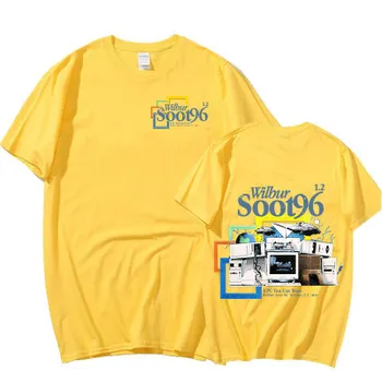 Футболка Wilbur Soot 96, новинка 2022 года, футболки Dream Team SMP Merch, унисекс/женская уютная повседневная футболка для косплея, уличная одежда большого размера в стиле Харадзюку L