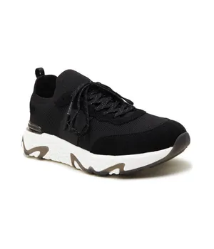 Кроссовки кожаные Karl Lagerfeld Blaze Monogram, черный