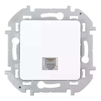 Розетка телефонная Legrand Inspiria встраиваемая белая RJ11 (673820)