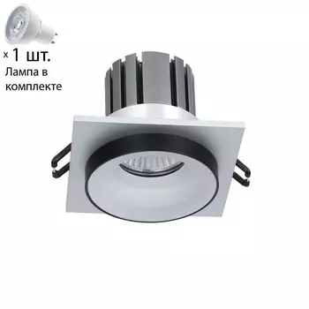 Встраиваемый светильник с лампочкой Favourite Diversa 2889-1C+Lamps Gu10