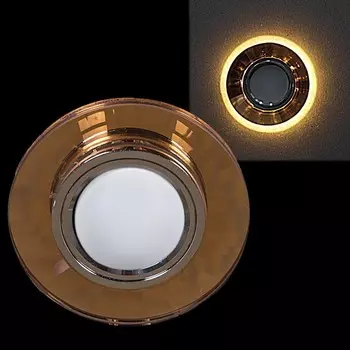 Встраиваемый светильник с LED подсветкой Reluce 16312-9.0-001LF MR16+LED3W TEA (1390128)