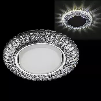 Встраиваемый светильник с LED подсветкой Reluce 53213-9.0-001MN GX53+LED5W GY (1400633)