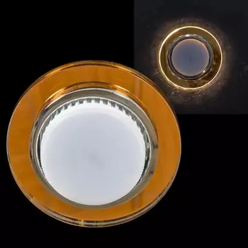 Встраиваемый светильник с LED подсветкой Reluce 53304-9.0-001LF GX53+LED4W TEA Reluce (1390104)