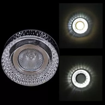 Встраиваемый светильник с LED подсветкой Reluce 71090-9.0-001D MR16 +LED3W BK (1390159)