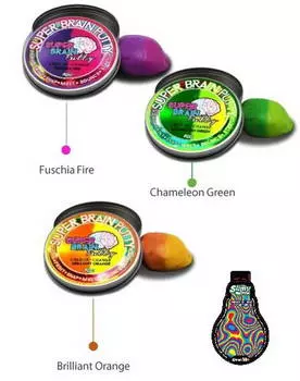 Жвачка для рук Super Brain Putty, серия Меняющая цвет, 3 оттенка, 75 гр.