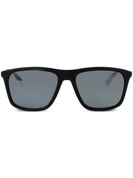 Emporio Armani солнцезащитные очки в квадратной оправе, черный