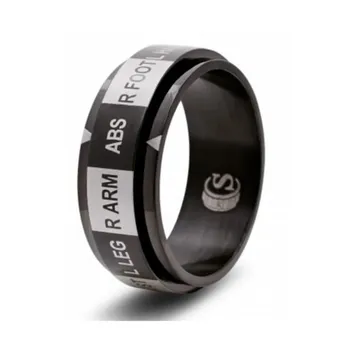 Кольцо для игральных костей — черное, размер 10 (место попадания), Dice Rings - Hit Location