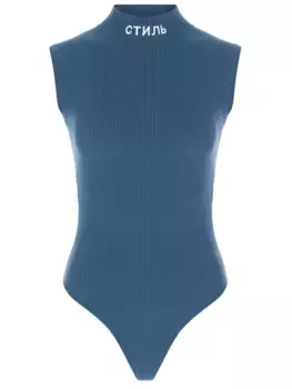 Боди из вискозы в рубчик